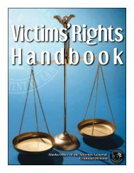 Victims' Rights Handbook - Alaska Department of Law - State of Alaska