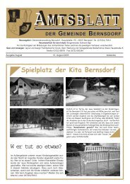 amtliche mitteilungen / informationen - Bernsdorf im Erzgebirge