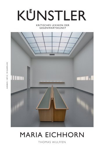 maria eichhorn - Zeit Kunstverlag