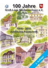 Festschrift 100 Jahre GroÃŸ-Loge Niedersachsen - Deutscher ...