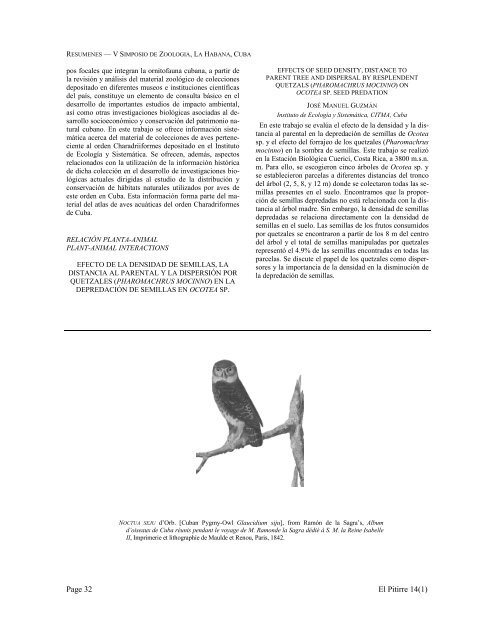 body draft - Society for the Conservation and Study of Caribbean Birds