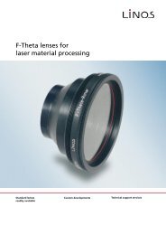 F-Theta lenses for laser material processing