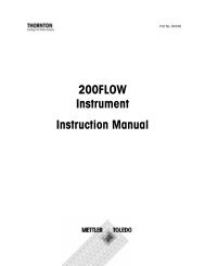 200FLOW Instrument Instruction Manual - METTLER TOLEDO