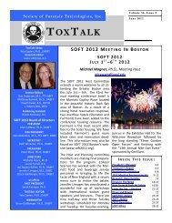 ToxTalk Volume 36-2 - Society of Forensic Toxicologists