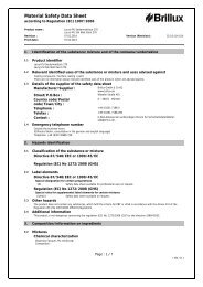 Material Safety Data Sheet - Brillux