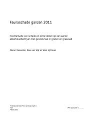 Rapport faunaschade ganzen, 2011 (pdf, 42 ... - Kennisakker.nl