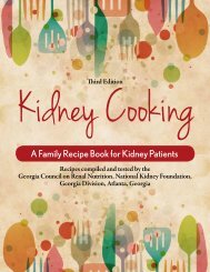 A Family Recipe Book for Kidney Patients - National Kidney ...