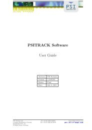 PSITRACK Manual - PSI Technics