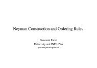 Neyman Construction and Ordering Rules - SAMSI Home Page