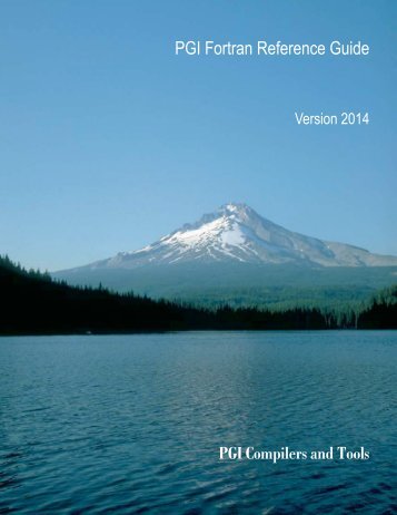 PGI Fortran Reference manual - The Portland Group