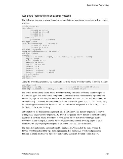 PGI Fortran Reference manual - The Portland Group