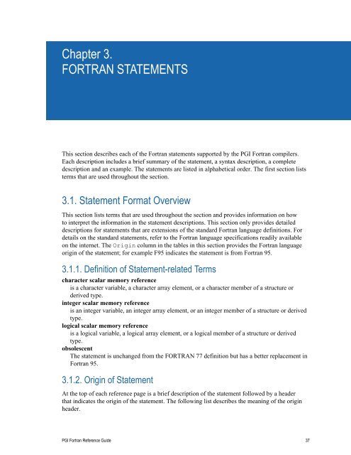 PGI Fortran Reference manual - The Portland Group