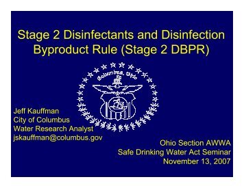 Stage-2-Disinfection By-Products Rule - Ohiowater.org