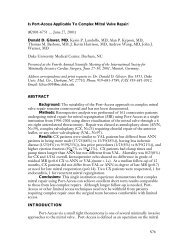 S76 Is Port-Access Applicable To Complex Mitral Valve Repair ...