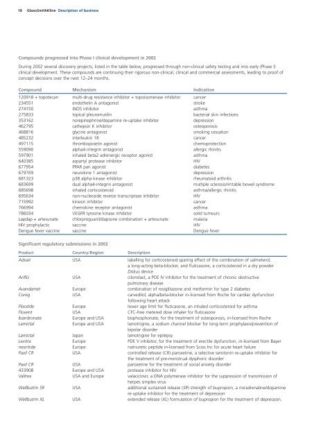 GSK Annual Report 2002