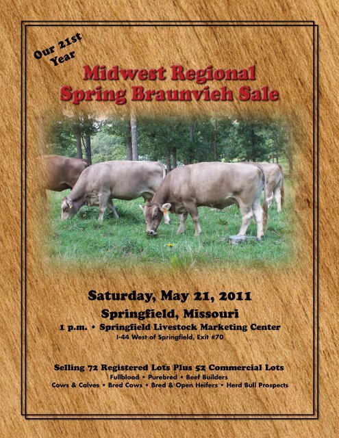 Midwest Catalog Spring 11 - Missouri Braunvieh Association