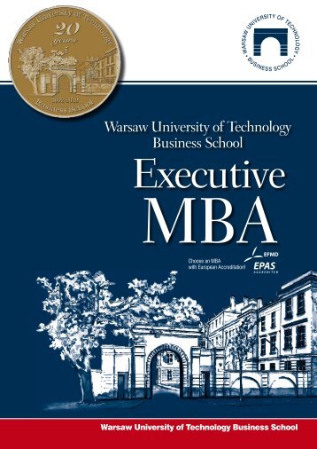 Brochure download - Warsaw University of Technology Business ...