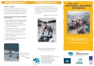 national incident database - New Zealand Mountain Safety Council