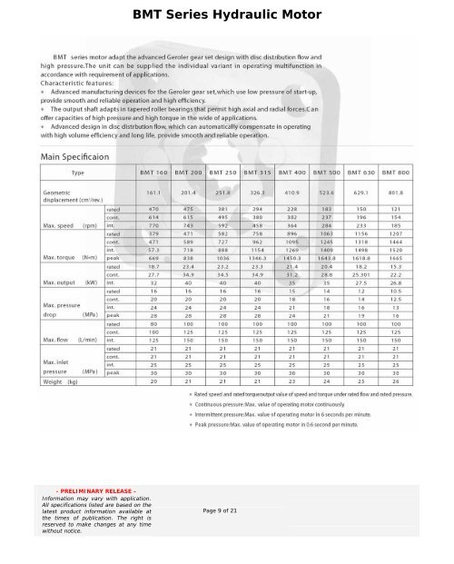 BMS-BMT-BMV Series