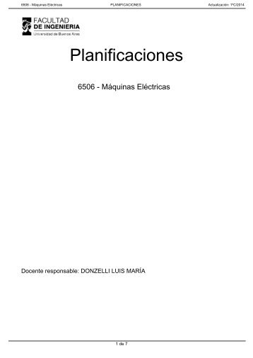 Planificaciones FIUBA - Facultad de IngenierÃ­a