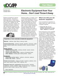 Electronic Equipment from Your Home - Ohio EPA