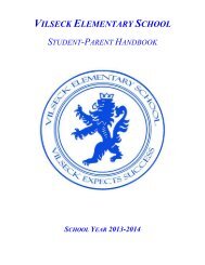 13-14 Handbook - DODEA Vilseck American Elementary School