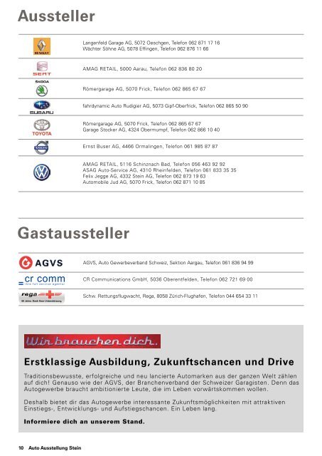 Download Programmheft (PDF) - Auto Gewerbe Verband Schweiz ...