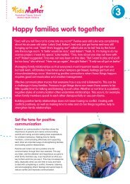 Happy families work together [327KB] PDF - KidsMatter