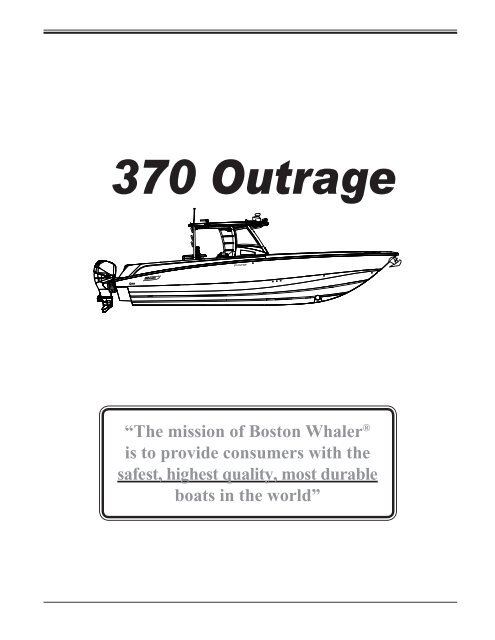 Owners Manual - Boston Whaler