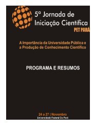 v jornada de iniciação científica dos grupos pet do estado do pará