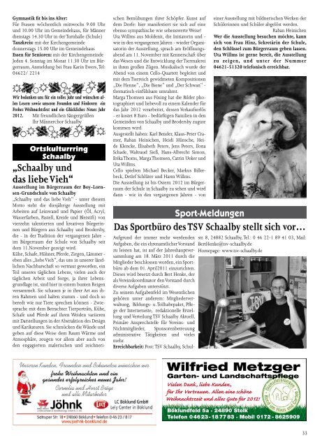 Südangeln Rundschau 6/2011 - Teil 1 - Amt Südangeln