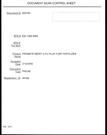 DOCUMENT SCAN CONTROL SHEET