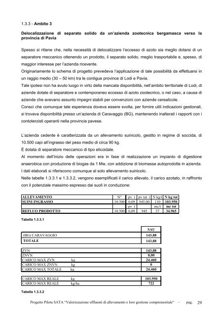 valorizzazione degli effluenti di allevamento e loro gestione ... - ARAL