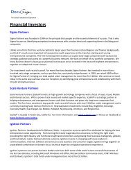 Financial Investors - DocuSign