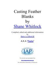 Casting Feather Blanks by Shane Whitlock - International ...