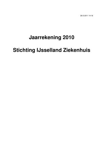 Jaardocument - IJsselland Ziekenhuis