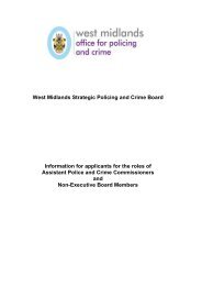 Strategic Policing and Crime Board information pack