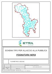 Schema tipo per l'allacciamento alla fognatura nera - Etra Spa