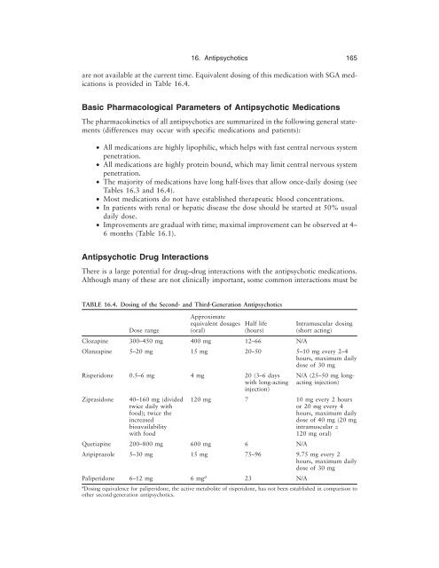 CLINICAL HANDBOOK OF SCHIZOPHRENIA