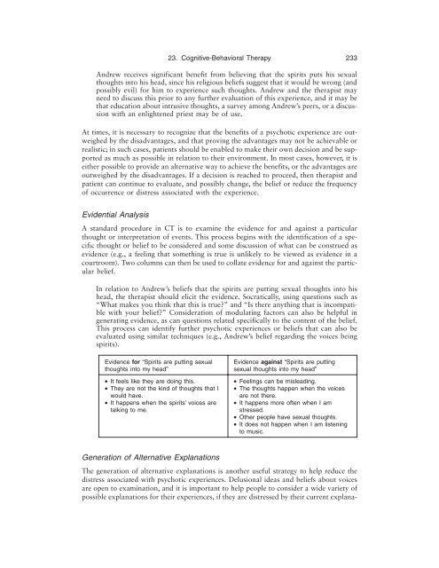 CLINICAL HANDBOOK OF SCHIZOPHRENIA