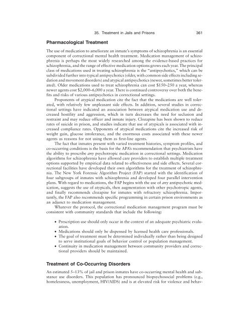 CLINICAL HANDBOOK OF SCHIZOPHRENIA