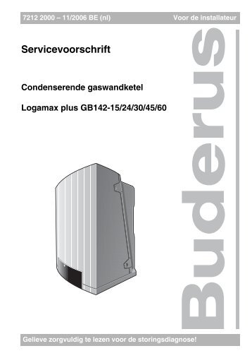 Servicevoorschrift Logamax plus GB142 - BE(nl)