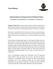 Press Release Fatal Accident Involving A Ferrari At Rochor Road