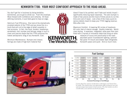 a t700 brochure - Kenworth