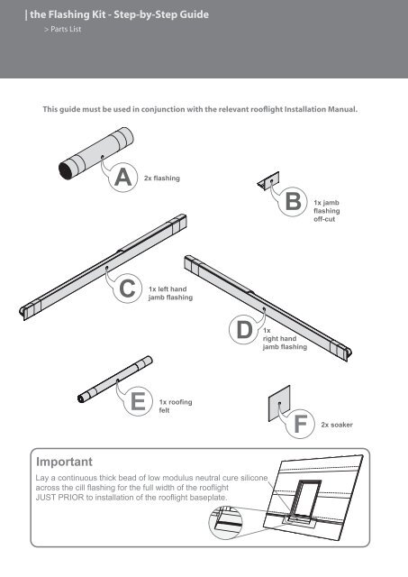 the Flashing Kit - Step-by-Step Guide - The Rooflight Company