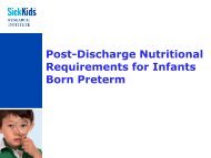 Post-Discharge Nutritional Requirements for Infants Born Preterm