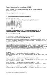 Neuer Kollektivvertrag der Angestellten des Gewerbes ab 1.1.2012