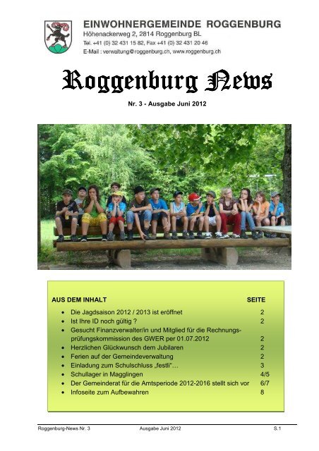 Roggenburg News 03/2012