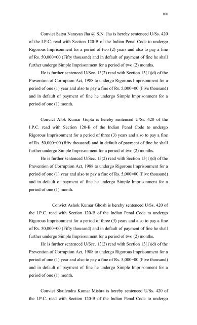 Fooder scam Judgement given by Sri G. K. Singh Spl. Judge VII CBI ...