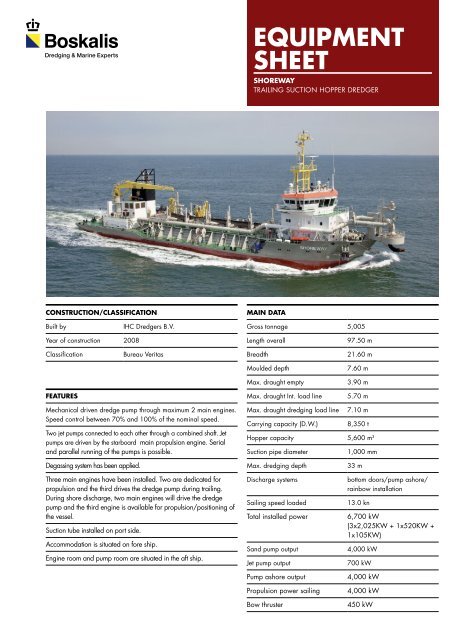 Trailing Suction Hopper Dredgers